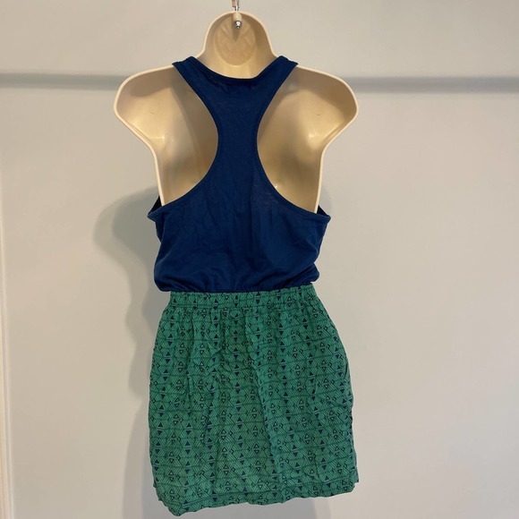 Kirra Racerback Minidress with Pockets Blue‎ & Green XS Pre-owned - Picture 4 of 7